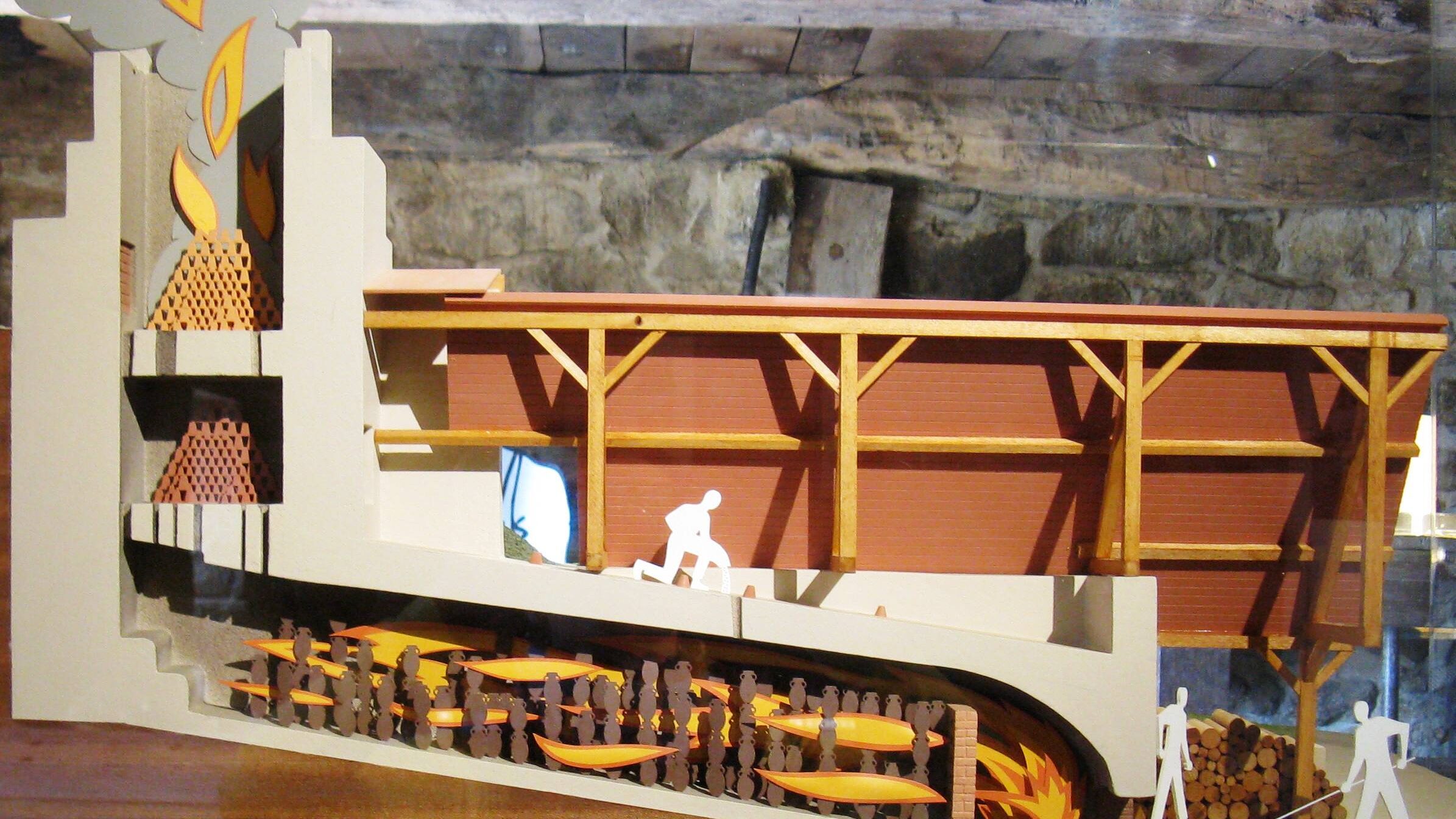 Maquette des fours-tunnels de Ger