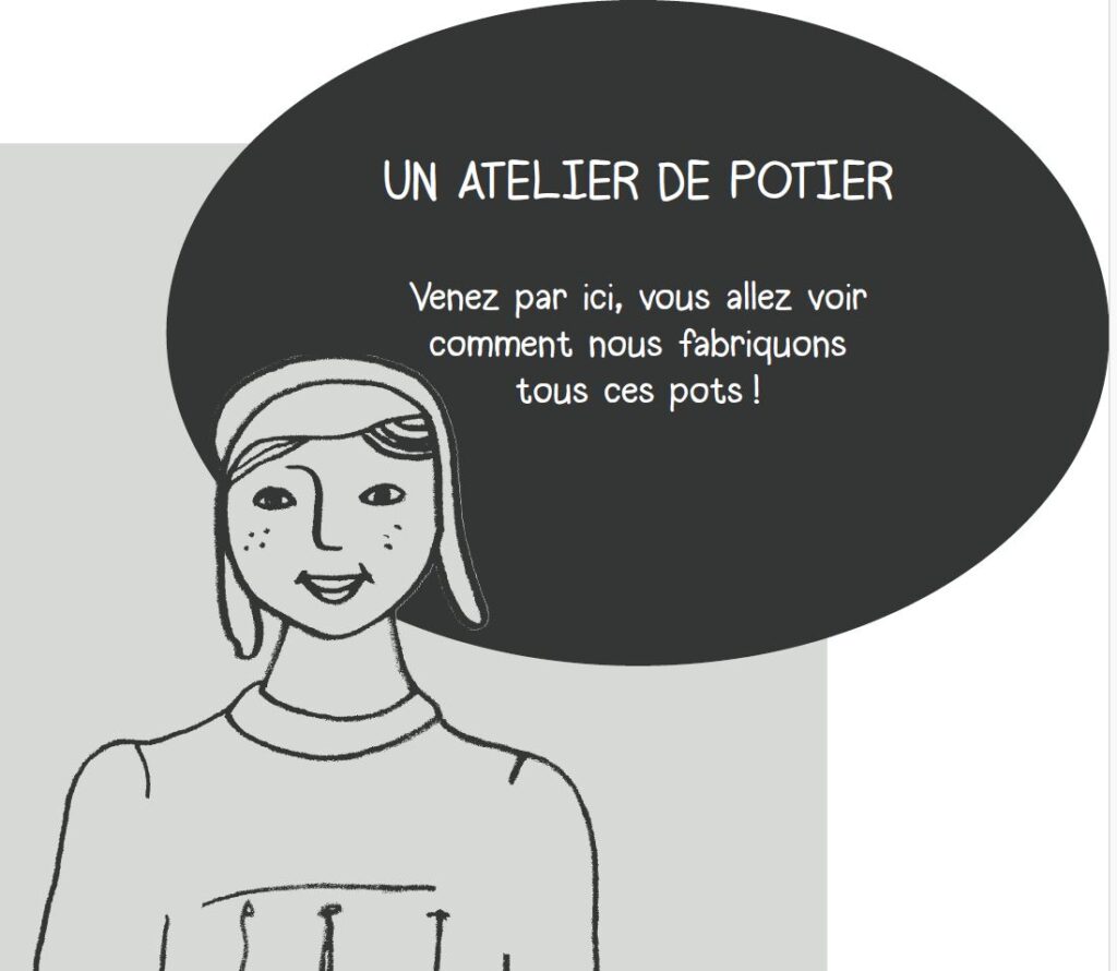 la petite Marie vous guide sur le parcours de visite